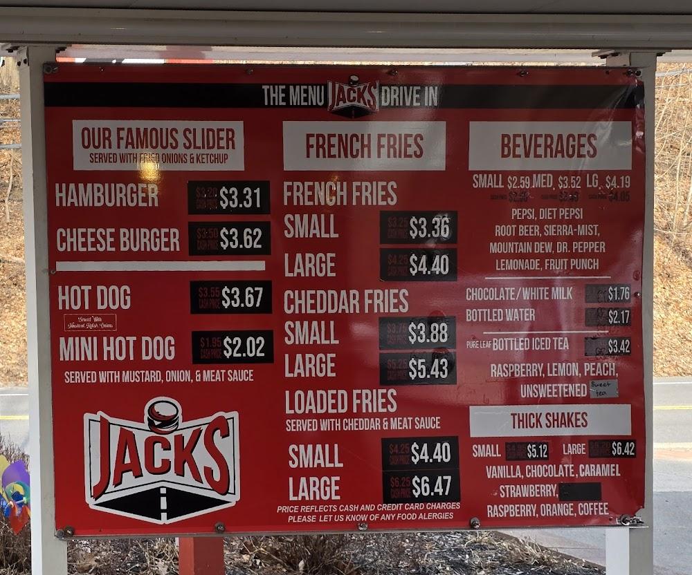 Jack's Drive-In Menu image 3