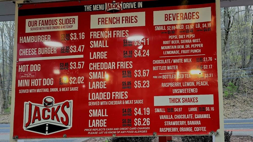 Jack's Drive-In Menu image 4