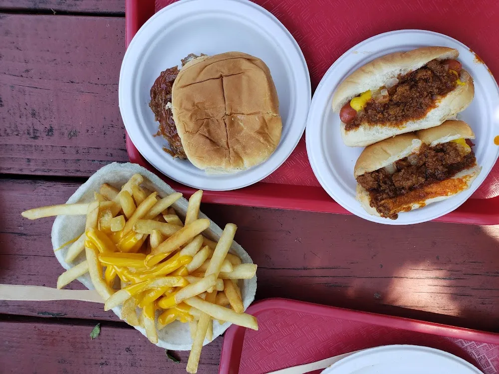 Sliders Mini Dogs Cheese Fries